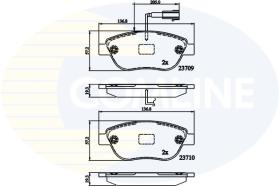 Comline CBP12140 - PASTILLA DE FRENO