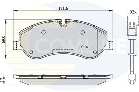 Comline CBP22142 - PASTILLA DE FRENO