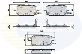 Comline CBP32128 - PASTILLA DE FRENO