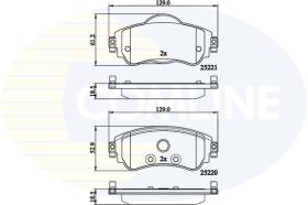 Comline CBP32145 - PASTILLA DE FRENO