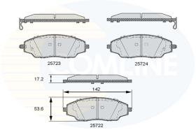 Comline CBP36083 - PASTILLA DE FRENO