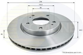 Comline ADC0383V - DISCO DE FRENO