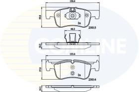 Comline CBP02148 - PASTILLA DE FRENO