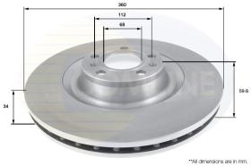 Comline ADC2607V - DISCO DE FRENO