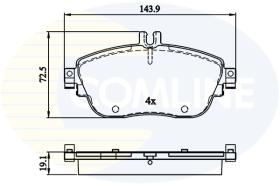 Comline CBP32208 - PASTILLA DE FRENO