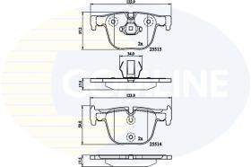 Comline CBP02147 - PASTILLA DE FRENO