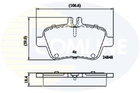 Comline CBP02209 - PASTILLA DE FRENO