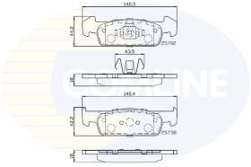 Comline CBP02223 - PASTILLA DE FRENO