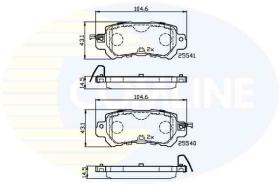 Comline CBP32241 - PASTILLA DE FRENO