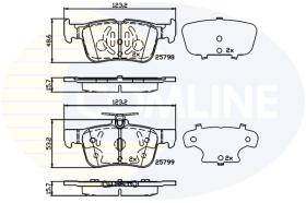 Comline CBP02243 - PASTILLA DE FRENO