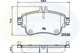 Comline CBP02151 - PASTILLA DE FRENO