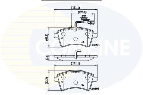 Comline CBP11707 - PASTILLA DE FRENO