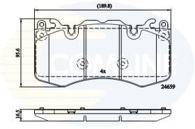 Comline CBP02211 - PASTILLA DE FRENO