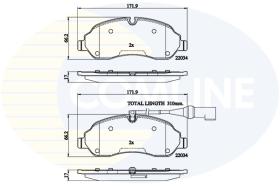 Comline CBP22214 - PASTILLA DE FRENO