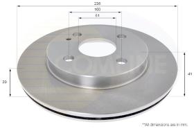 Comline ADC0472V - DISCO DE FRENO