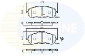 Comline CBP32232 - PASTILLA DE FRENO