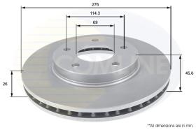 Comline ADC0381V - DISCO DE FRENO