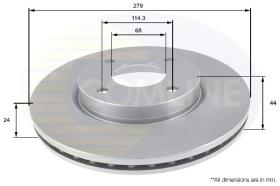 Comline ADC0284V - DISCO DE FRENO