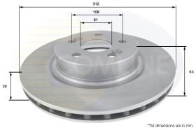 Comline ADC2712V - DISCO DE FRENO