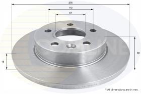 Comline ADC1668 - DISCO DE FRENO