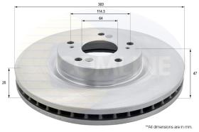 Comline ADC0575V - DISCO DE FRENO