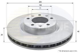 Comline ADC2727V - DISCO DE FRENO