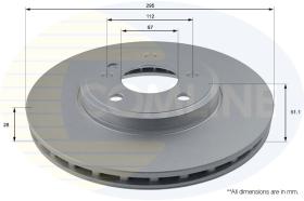 Comline ADC1673V - DISCO DE FRENO