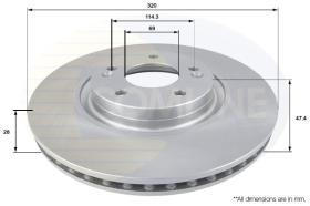 Comline ADC2412V - DISCO DE FRENO