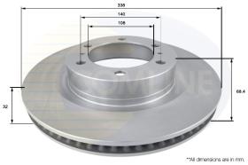 Comline ADC2505V - DISCO DE FRENO