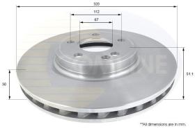 Comline ADC1676V - DISCO DE FRENO