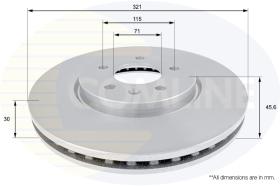 Comline ADC1159V - DISCO DE FRENO