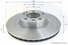 Comline ADC1772V - DISCO DE FRENO