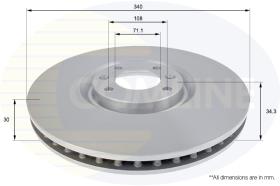 Comline ADC2715V - DISCO DE FRENO