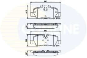 Comline CBP02262 - PASTILLA DE FRENO