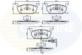 Comline CBP12224 - BRAKE PAD-DEL (CON IND.DESG.)