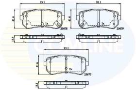 Comline CBP32276 - PASTILLA DE FRENO