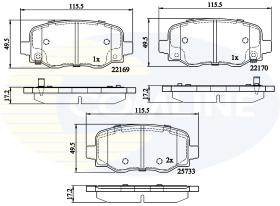 Comline CBP32303 - PASTILLAS FRENO