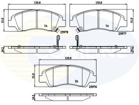 Comline CBP32230 - PASTILLAS FRENO