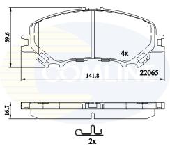 Comline CBP32304 - PASTILLAS FRENO