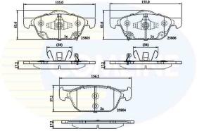 Comline CBP32284 - PASTILLAS FRENO