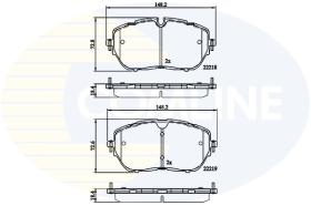 Comline CBP02260 - PASTILLAS FRENO