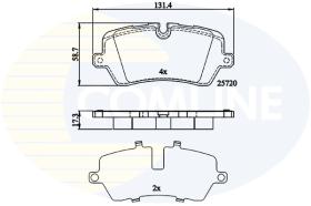 Comline CBP02256 - PASTILLAS FRENO
