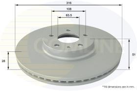 Comline ADC1273V - DISCO FRENO