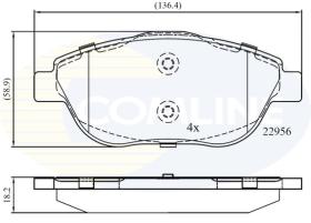 Comline CBP02367 - PASTILLAS DE FRENO