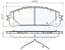 Comline CBP02267 - BRAKE PAD-COMLINE