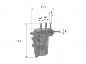 Akron Malò 1520019 - F CARB REN CLIO II, 1.5 DCI